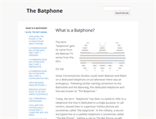 Tablet Screenshot of batphone.org